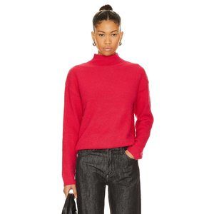 Stitches & Stripes Remy Pullover in Fuchsia red pink new sweater turtleneck